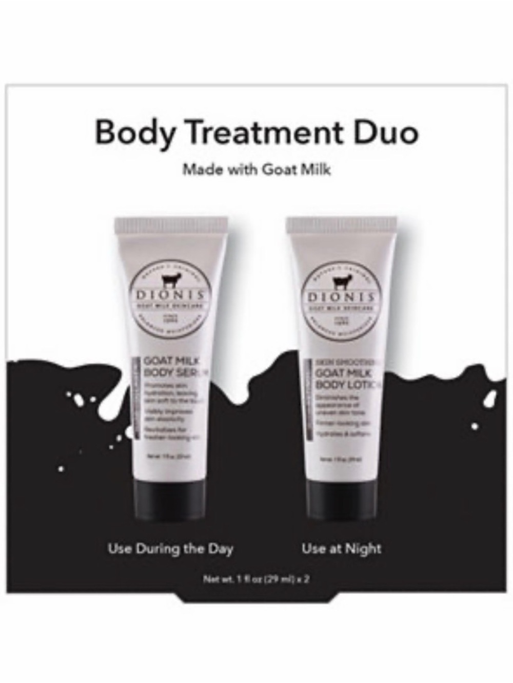 Dionis Goat Milk Body Treatment Duo - Cream Tubes